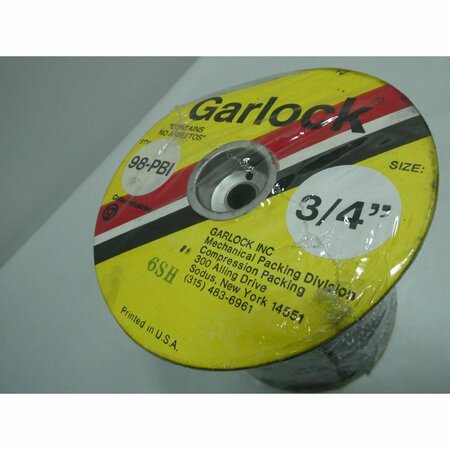 Garlock 98-PBI COMPRESSION PACKING 3/4IN 5.1LB PUMP PARTS AND ACCESSORY 41287-2048